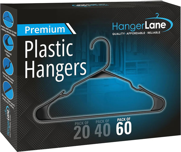 Plastic Hangers 60 Pack [FREE-Click for details]