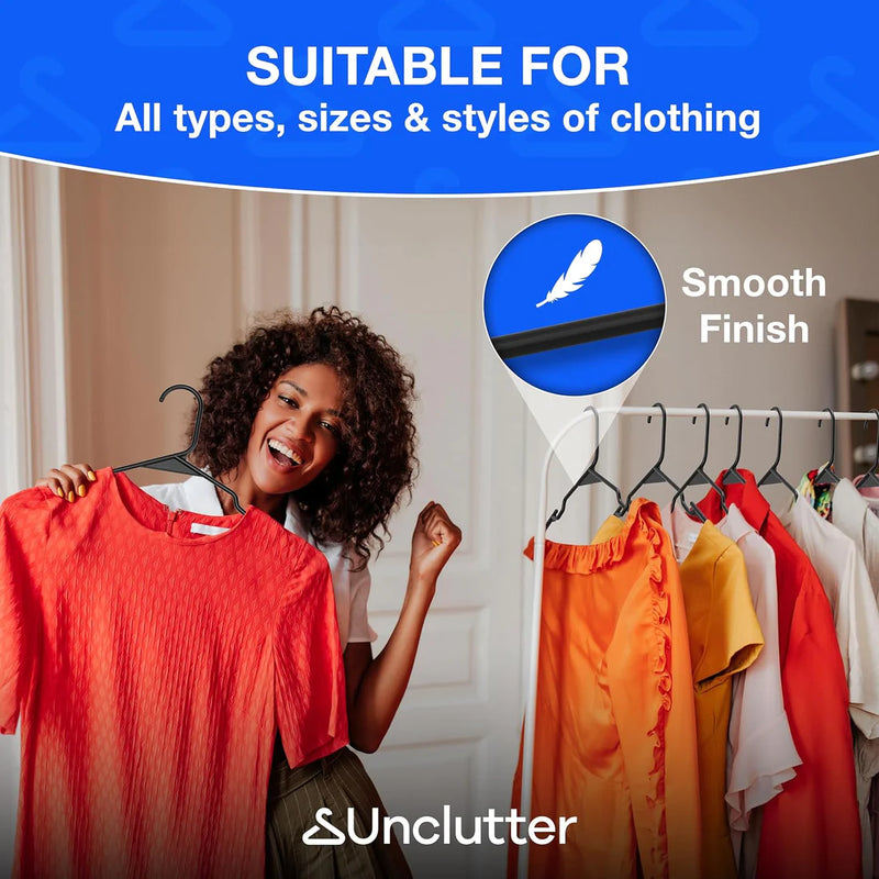 Unclutter Clothes Hangers 100 Pack [FREE-Click for details]