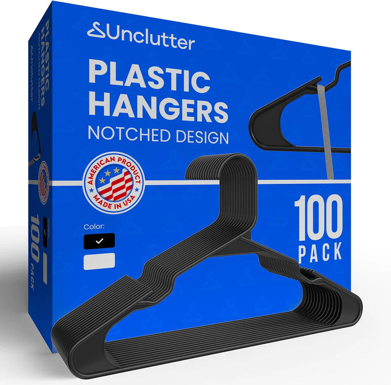 Unclutter Clothes Hangers 100 Pack [FREE-Click for details]