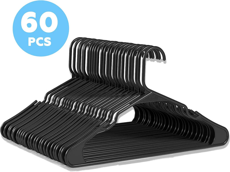 Plastic Hangers 60 Pack [FREE-Click for details]