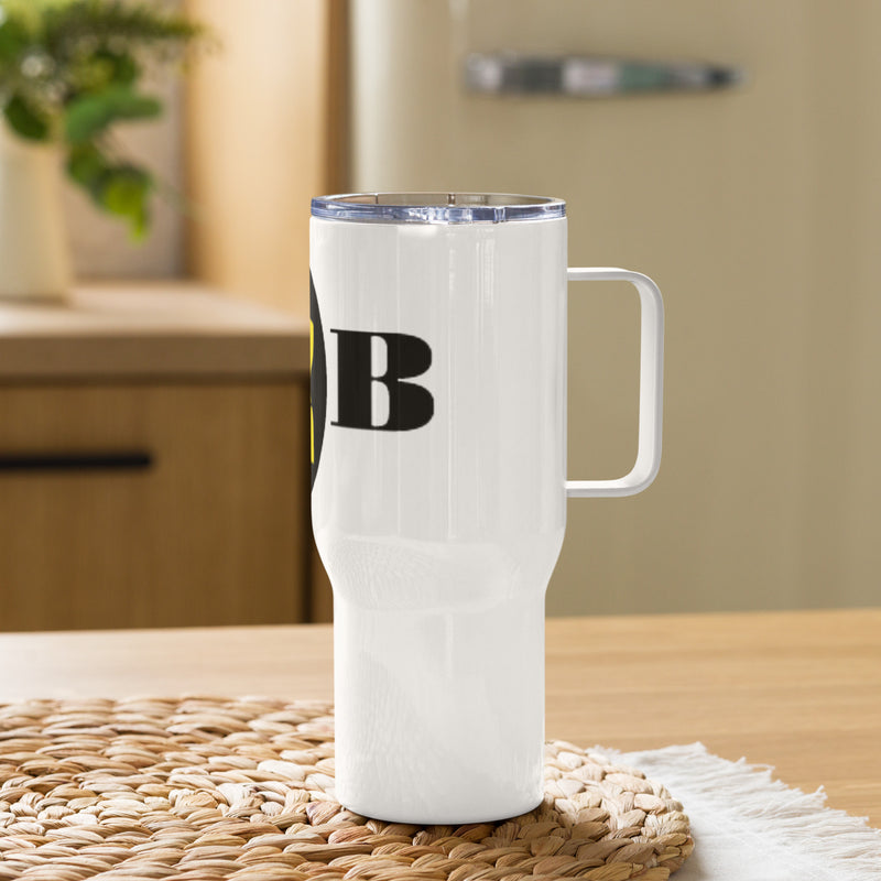 D&B Travel mug with a handle