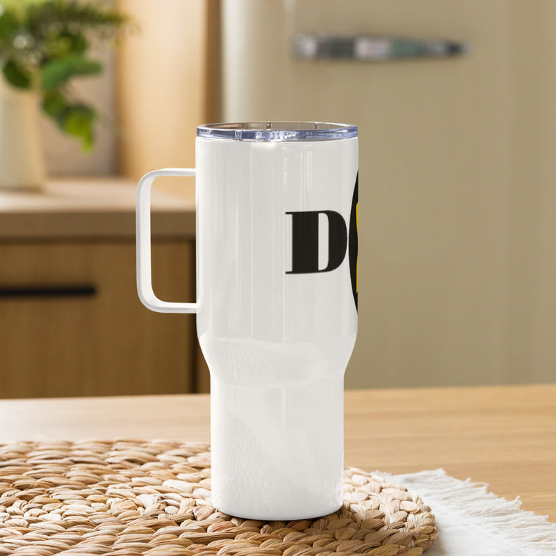 D&B Travel mug with a handle