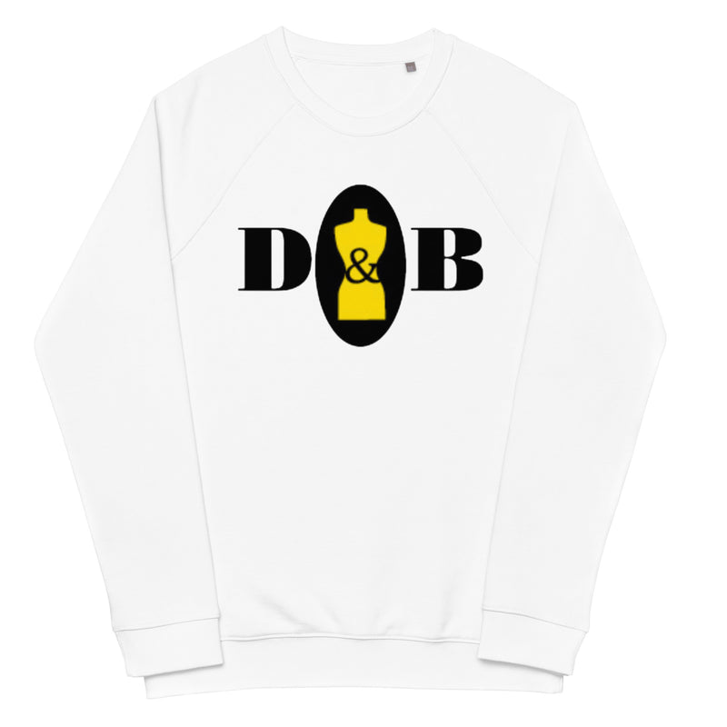 D&B Unisex organic raglan "Mannequin" sweatshirt