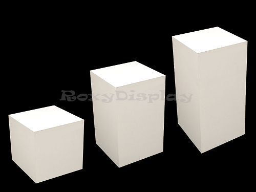 Multi Level Cubes (3 Units) White Color