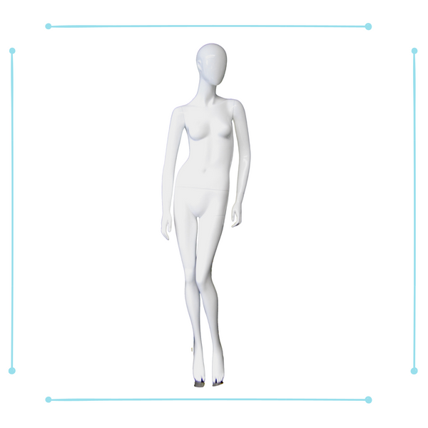 Female Egg Head Mannequin - Standing Pose