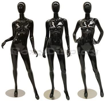 3 Egg Head High-end Female Mannequins - Elegant poses