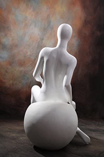 Egg Head Female Mannequin - Sitting pose