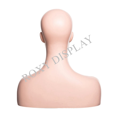 Plastic - Female mannequin head with makeup