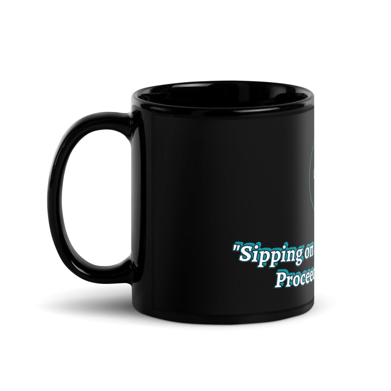 Black Glossy Mug (Caution