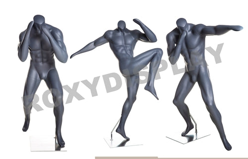 Eye Catching Male Headless Mannequin - Athletic Style - Boxing pose