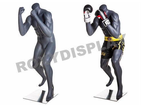 Eye Catching Male Headless Mannequin - Athletic Style - Boxing pose