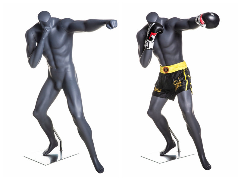 Eye Catching Male Headless Mannequin - Athletic Style - Boxing pose