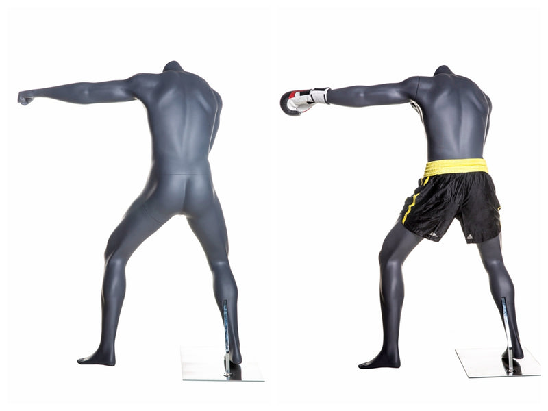 Eye Catching Male Headless Mannequin - Athletic Style - Boxing pose