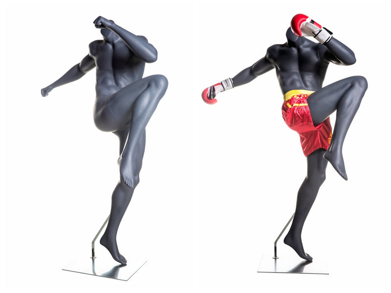 Eye Catching Male Headless Mannequin - Athletic Style - Boxing pose