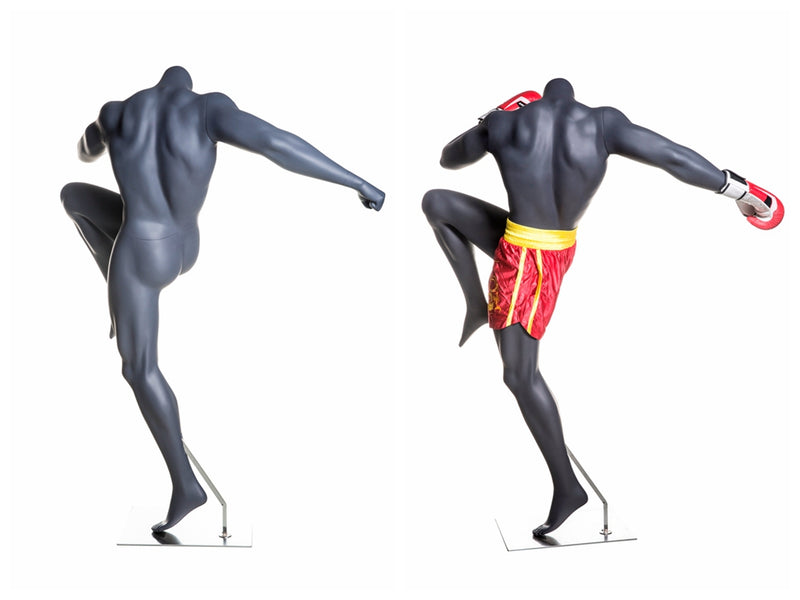 Eye Catching Male Headless Mannequin - Athletic Style - Boxing pose