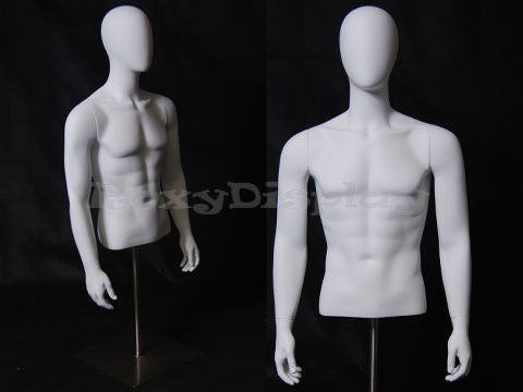 Table Top Egghead Male Mannequin Torso With nice figure and arms