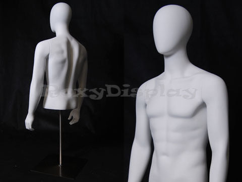 Table Top Egghead Male Mannequin Torso With nice figure and arms