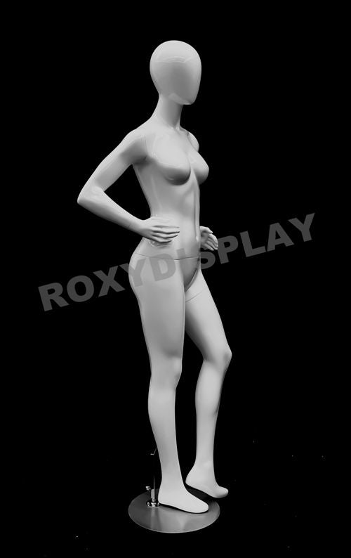 Petite Female Egg Head Mannequin - Standing Pose