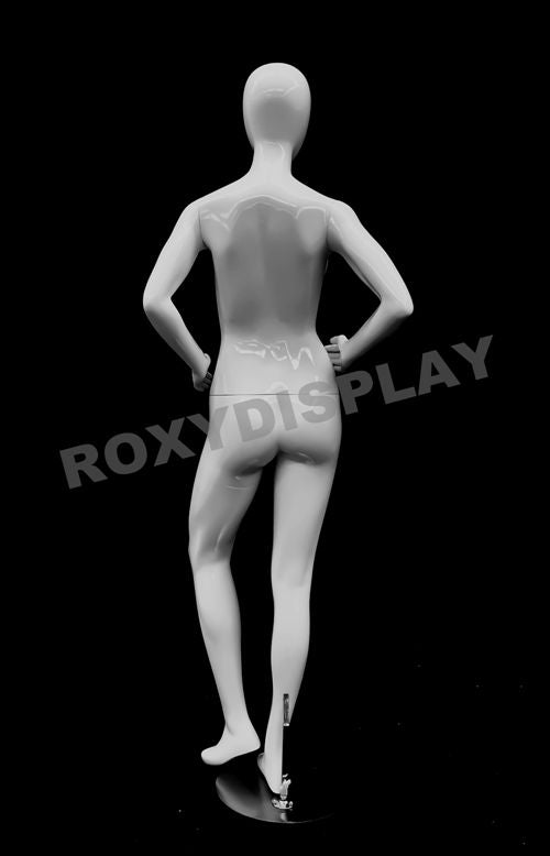 Petite Female Egg Head Mannequin - Standing Pose