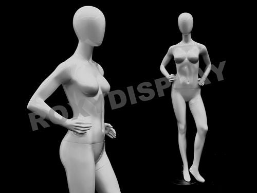 Petite Female Egg Head Mannequin - Standing Pose