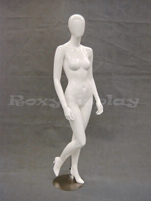 Egg Head mannequin with new high heel feet feature (removeable heel)