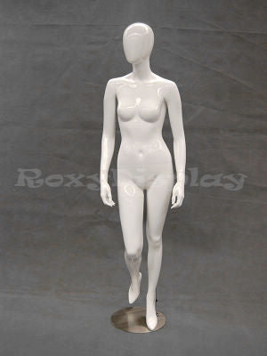 Egg Head mannequin with new high heel feet feature (removeable heel)