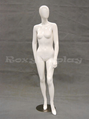 Egg Head mannequin with new high heel feet feature (removeable heel)