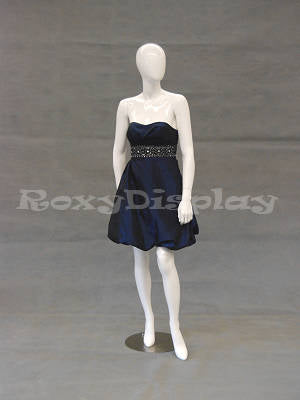 Egg Head mannequin with new high heel feet feature (removeable heel)