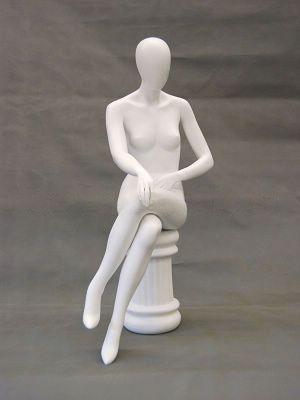 Egg Head mannequin with new high heel feet feature (removeable heel)