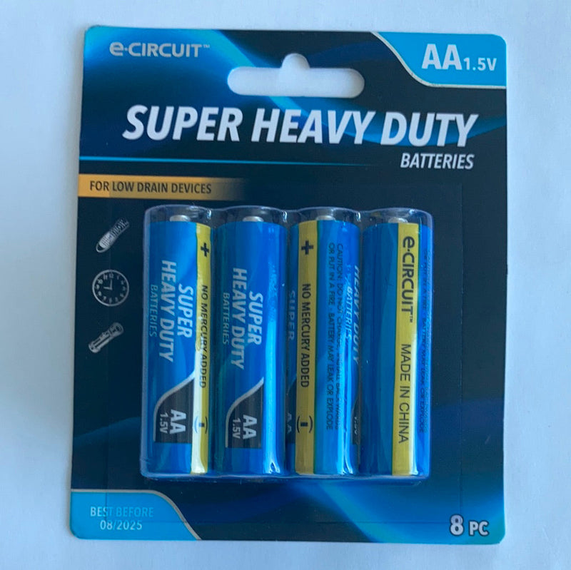 AA 1.5v heavy duty batteries