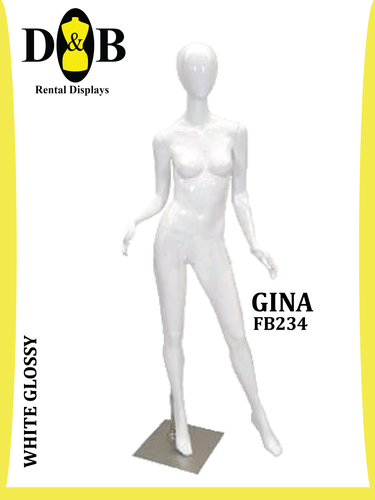 Egghead Full Body  White Glossy Female GINA FB234