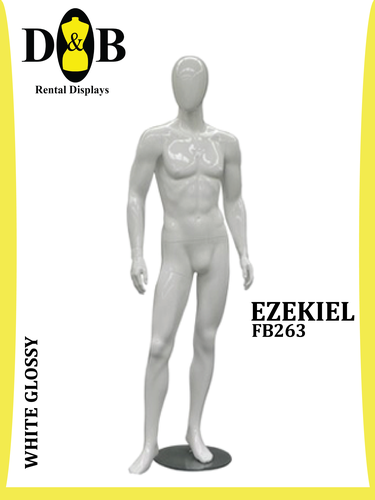 Full Body Egg Head White Glossy Male EZEKIEL FB263