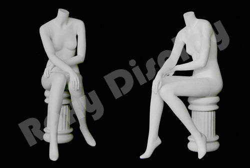 Female mannequin - Elegant sitting pose - NO TOE