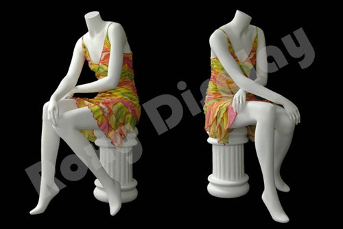 Female mannequin - Elegant sitting pose - NO TOE