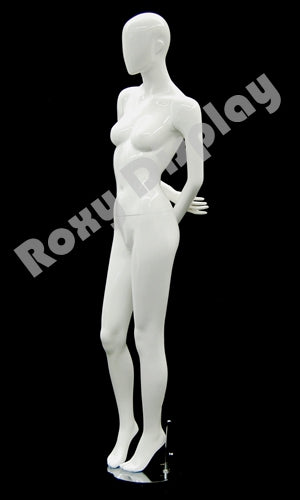 Female Egg Head Mannequin - Standing Pose with hands behind the back