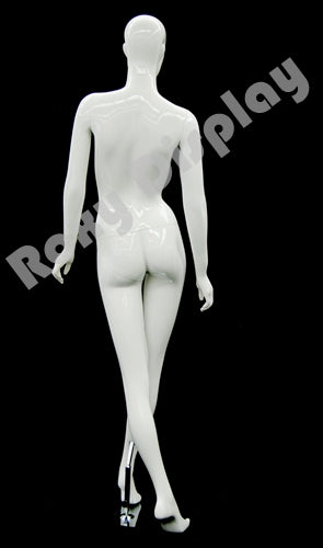 Female Egg Head Mannequin - Standing Pose - Cross legged