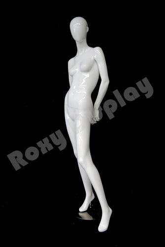 Female Egg Head Mannequin - Standing Pose with hands behind the back