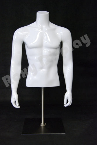 Table Top Headless Male Mannequin Torso With nice figure and arms