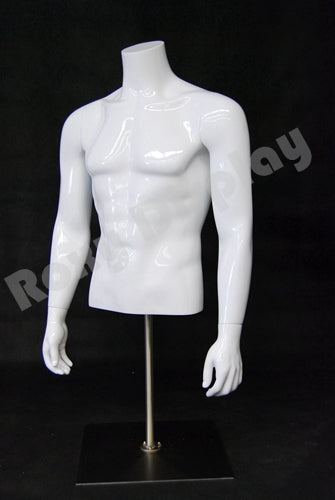 Table Top Headless Male Mannequin Torso With nice figure and arms