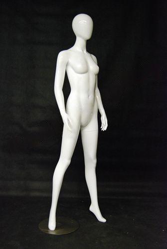 Egg Head - Female Mannequin - With Arms by side - Legs open