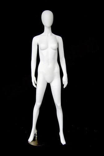 Female Egg Head Mannequin - With arms by side - Open legs