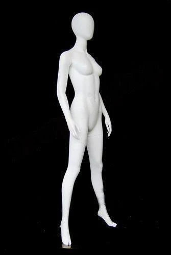 Female Egg Head Mannequin - With arms by side - Open legs