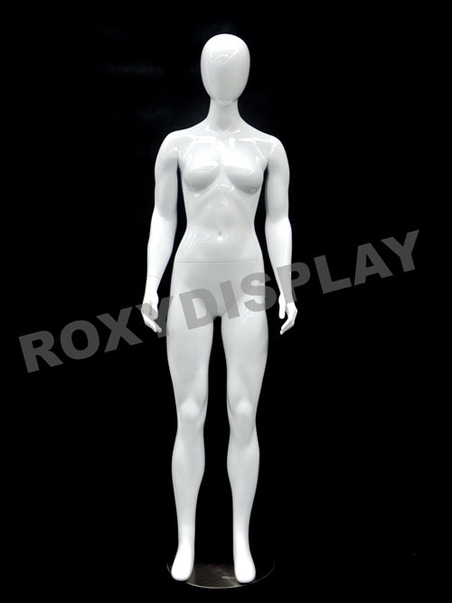 Petite Female Egg Head Mannequin - Standing Pose