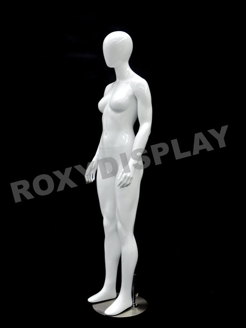 Petite Female Egg Head Mannequin - Standing Pose