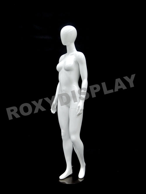 Petite Female Egg Head Mannequin - Standing Pose