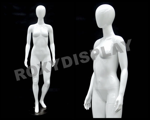 Petite Female Egg Head Mannequin - Standing Pose