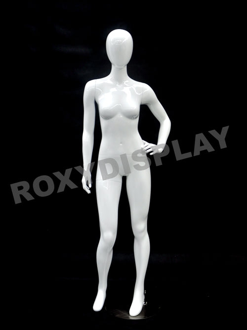 Petite Female Egg Head Mannequin - Standing Pose