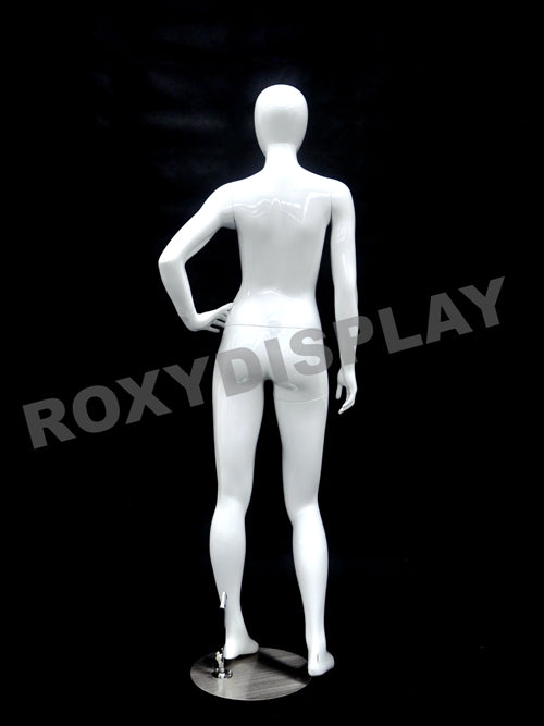 Petite Female Egg Head Mannequin - Standing Pose