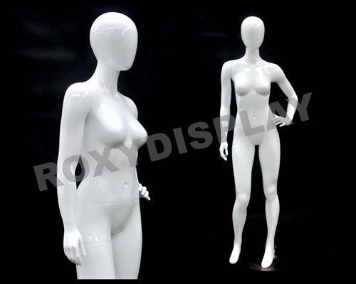 Petite Female Egg Head Mannequin - Standing Pose