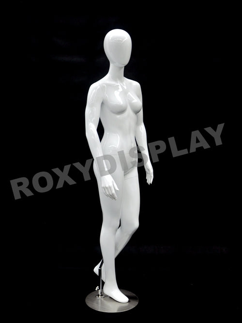 Petite Female Egg Head Mannequin - Standing Pose